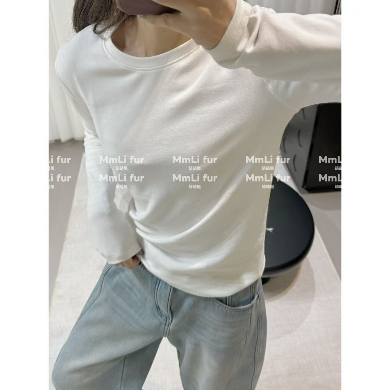 【萌萌里】MMLi CLOTHES｜  萌萌自留纯色长袖打底加薄绒mm343712