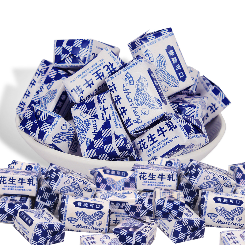 正宗老式花生牛轧糖怀旧童年味道经典休闲零食