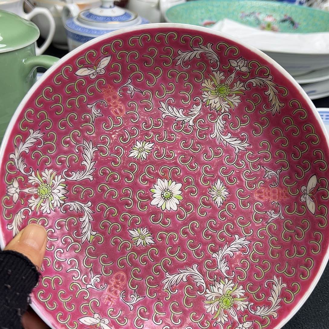 盘景德镇陶瓷粉彩盘