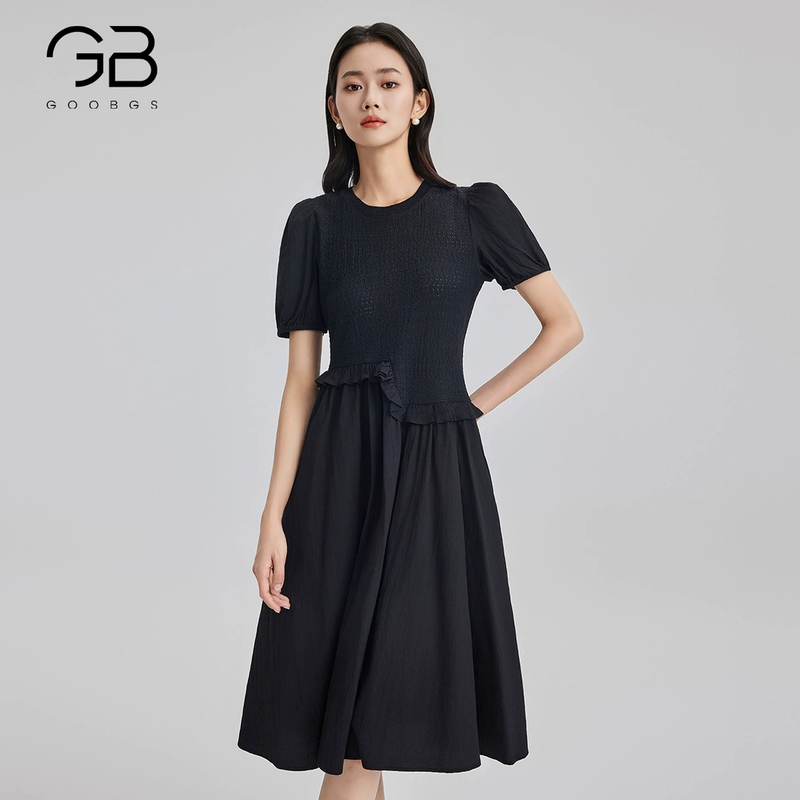 【丽姐甄选】谷邦GOOBGS 气质收腰连衣裙 G3242198