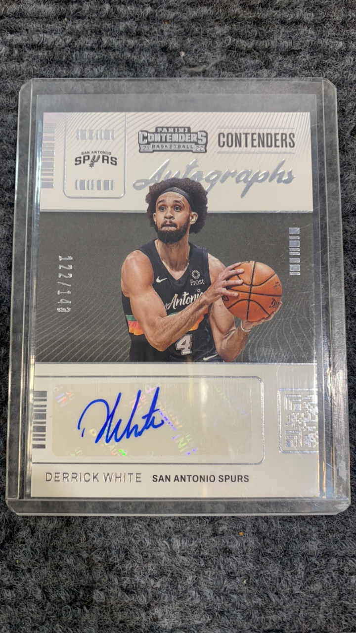 德里克怀特 小白 球票143编签字卡 马刺 凯尔特人球员 正版球星卡