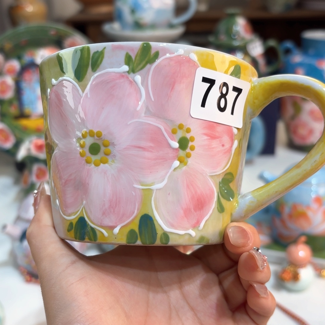 景德镇手绘高温釉下彩陶瓷茶具