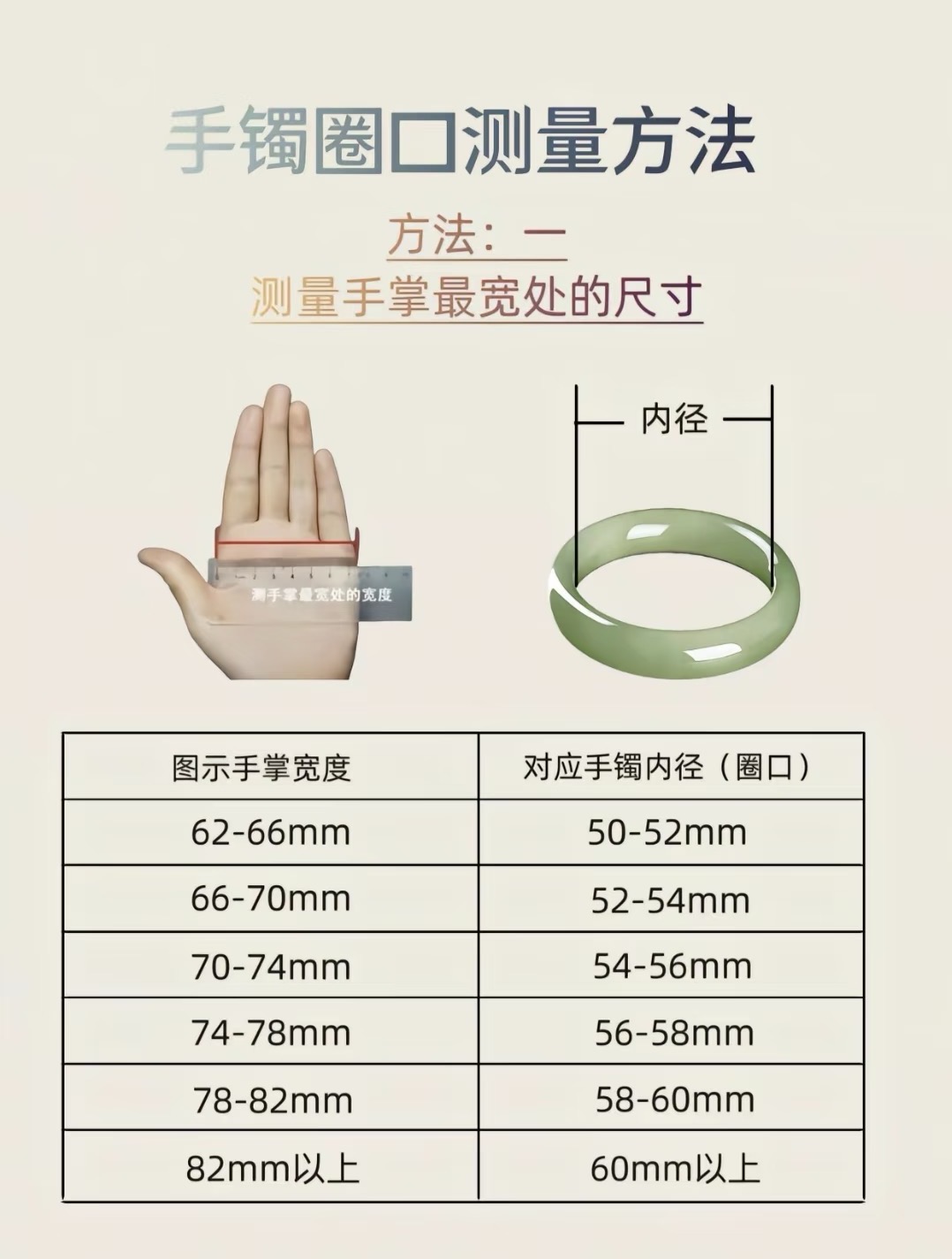  时尚高贵美人镯饰品腰佩测量图（勿拍）