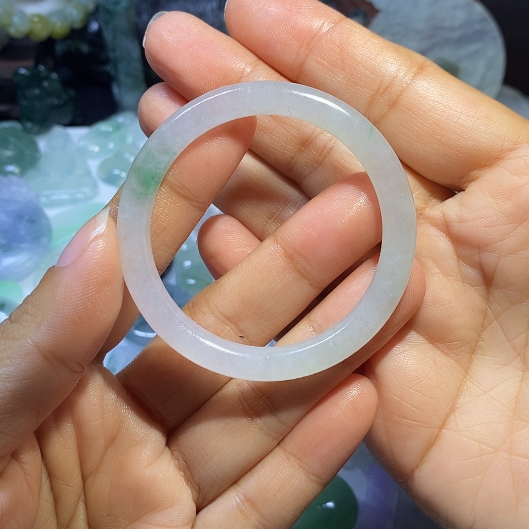 定制翡翠未镶嵌童镯