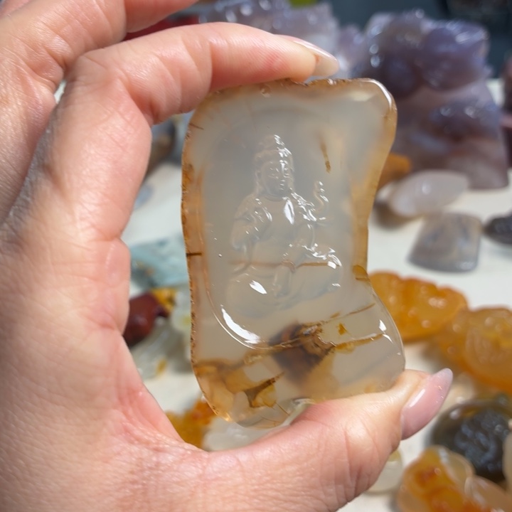 玛瑙/玉髓未镶嵌吊坠(不含链)