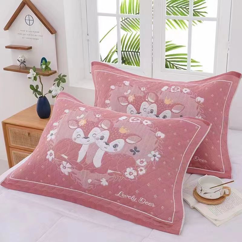 纱布枕巾颜色花形不挑一对