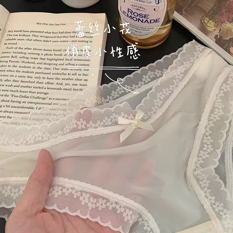  /兔兔精选/法式蕾丝女三角内裤山水画千金风拍1发2