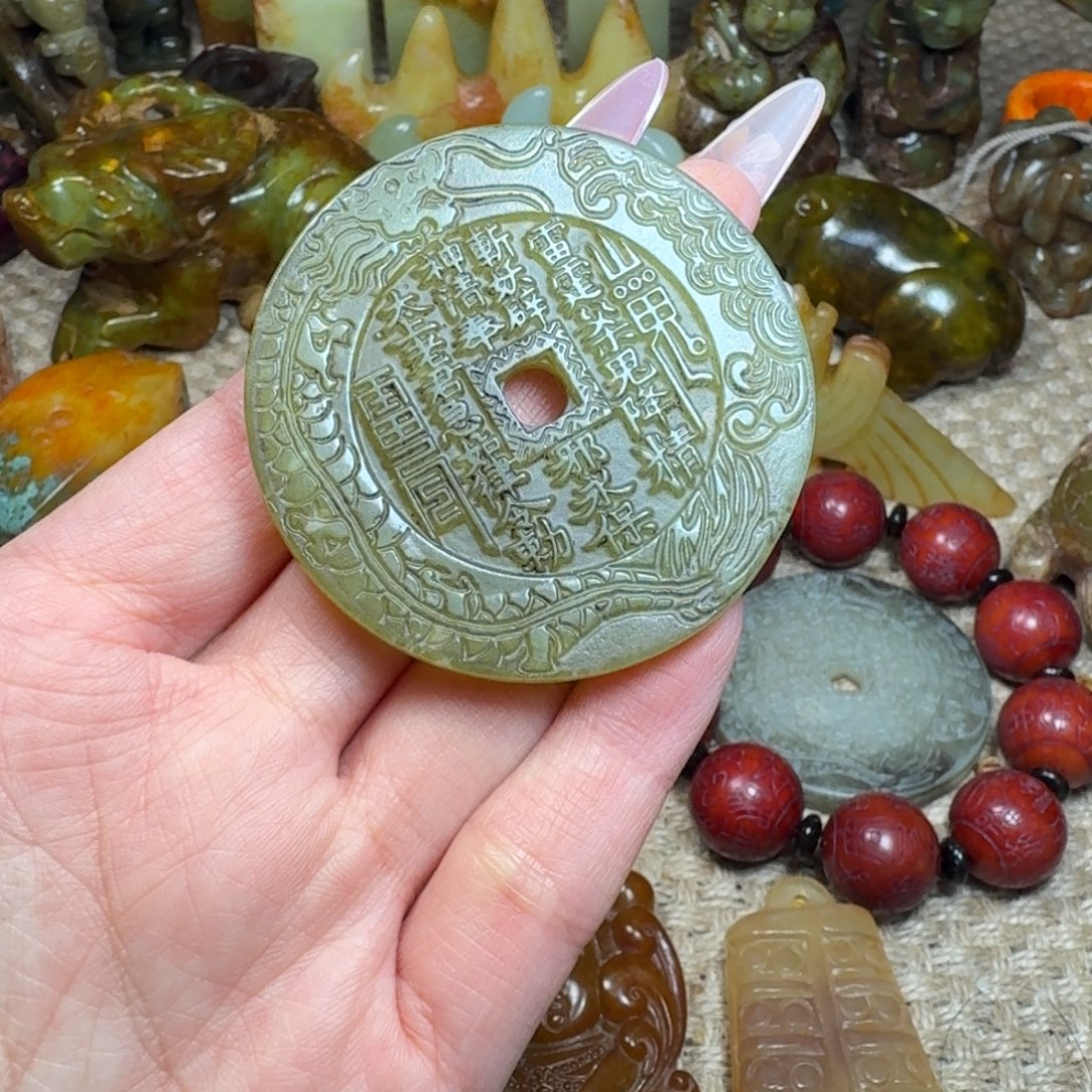 白玉菩提吊坠挂件