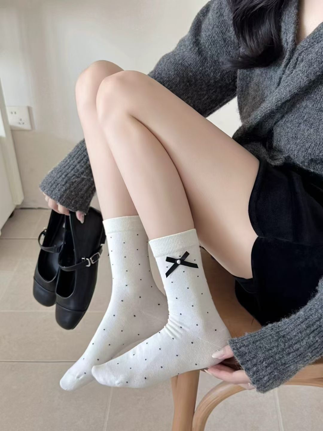 【个人单秋冬对对碰女袜】韩系ins风森系棉袜