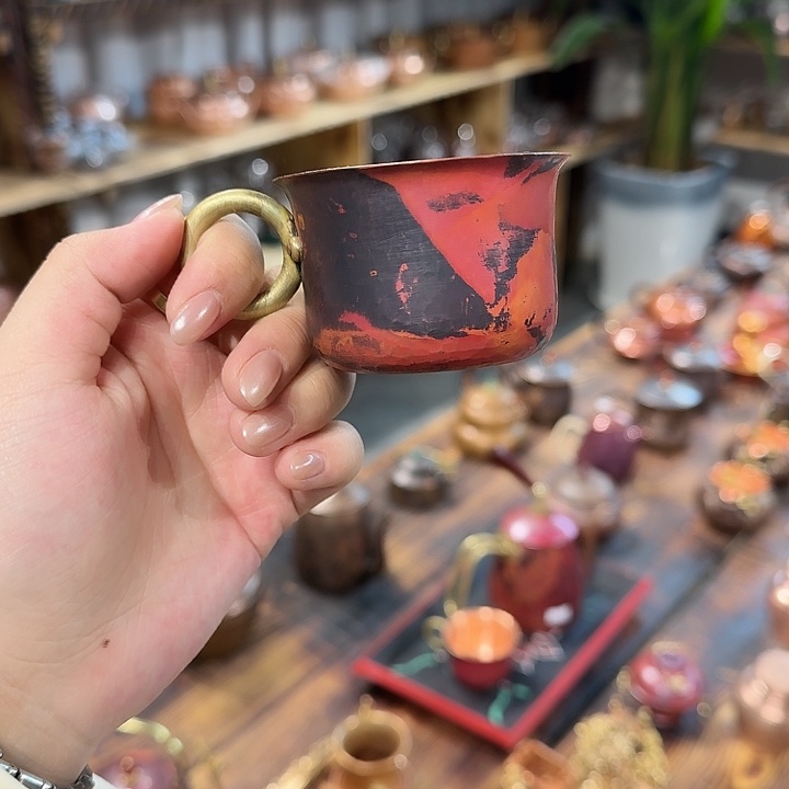 紫铜手工制作摆件