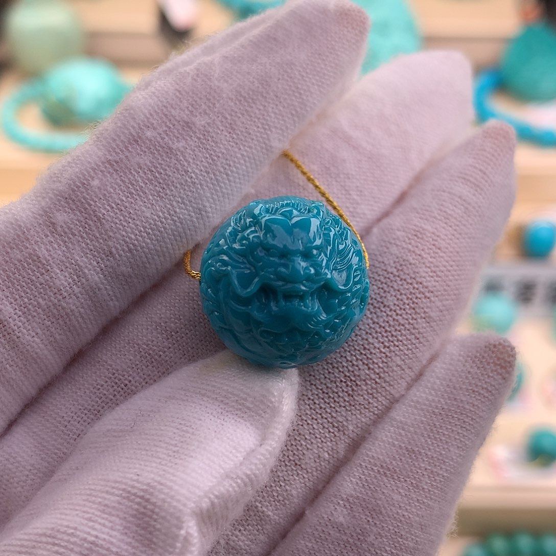 绿松石珠宝奇石未镶嵌17.6