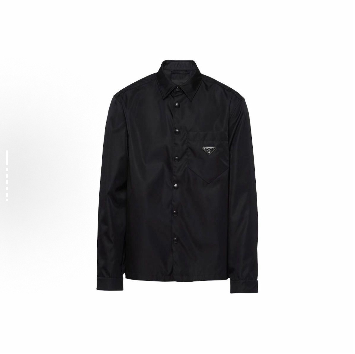未使用 Prada/普拉达 徽标休闲纽扣长袖防晒衬衫/尺码M/编号8484