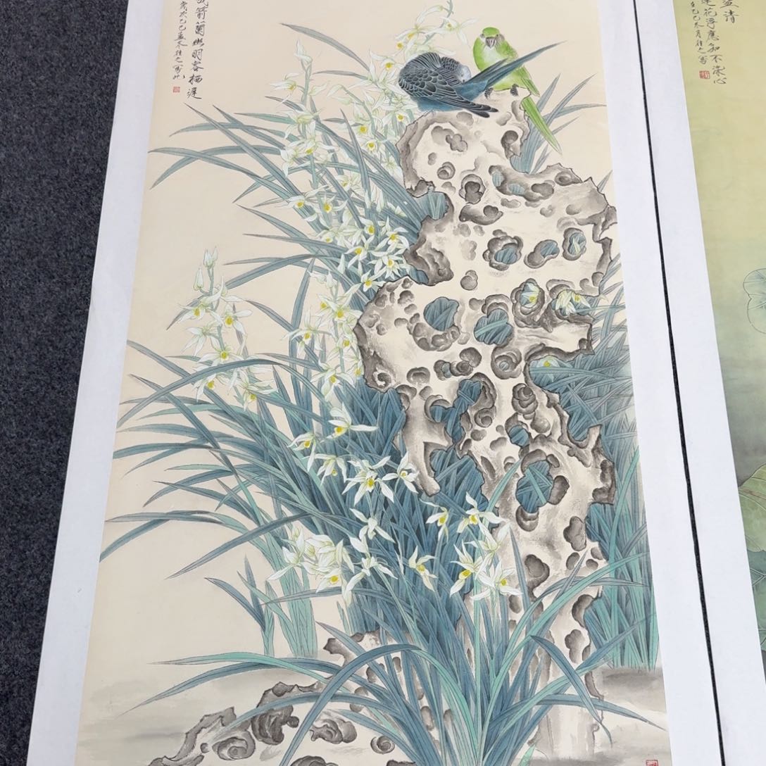古***落国画国画作品山水花鸟纯手绘