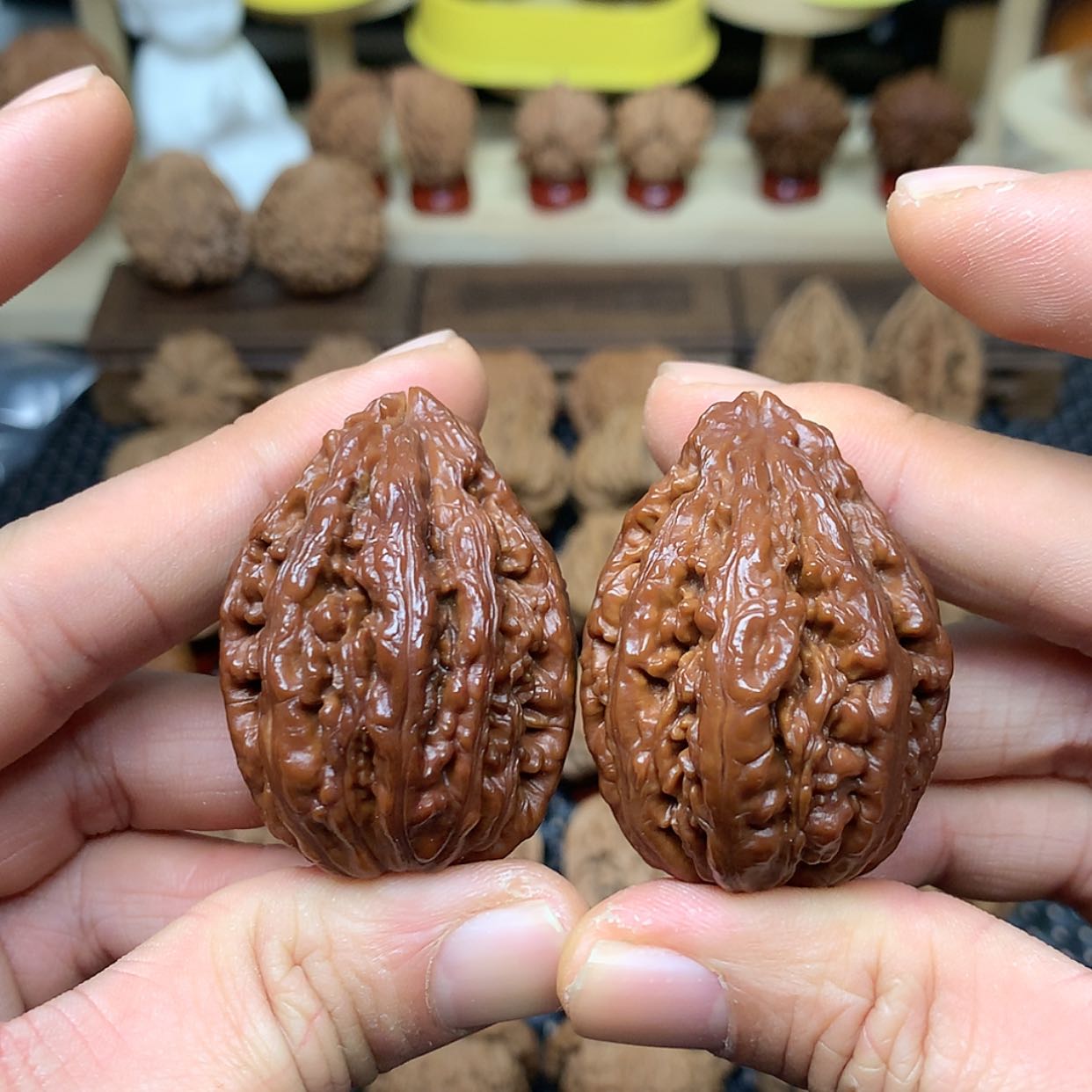 【闪购商品】文玩核桃把件全品吉林霸下纹秋子代出