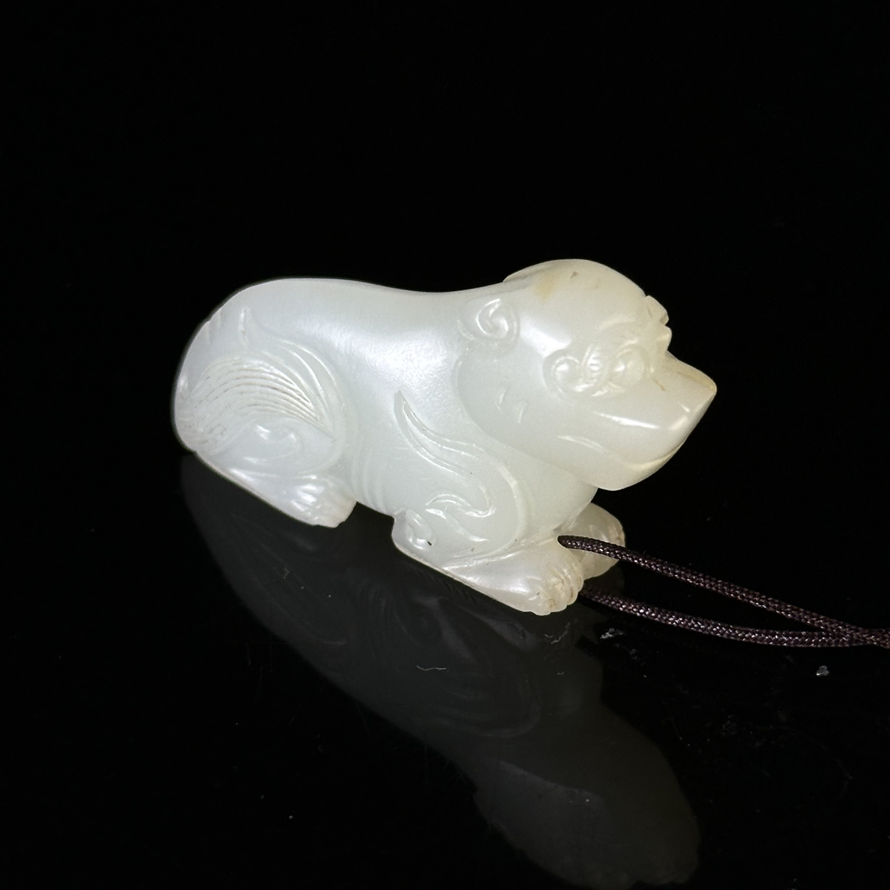 清和田玉瑞兽纹佩 ZR291029015*【上海兰馨】