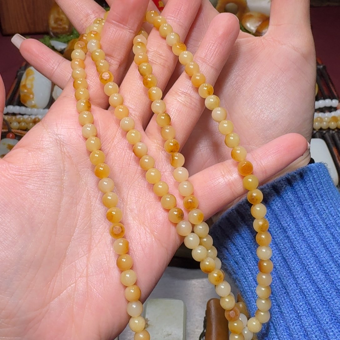 和田玉挂件未镶嵌远*项链