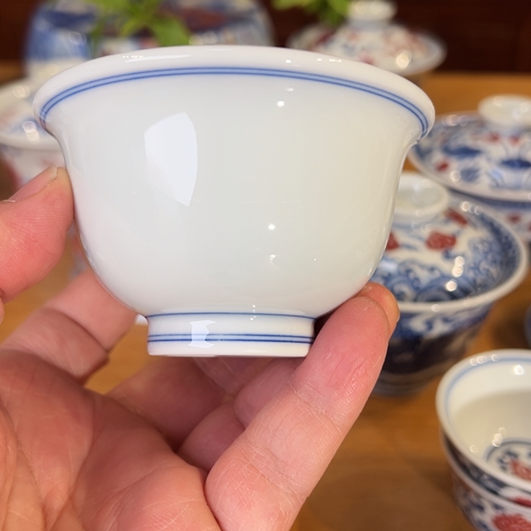 景德镇岚溪釉里红瓷器