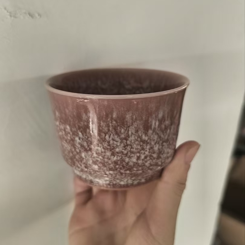 吴小宝 干枯玫瑰色直口杯 预售