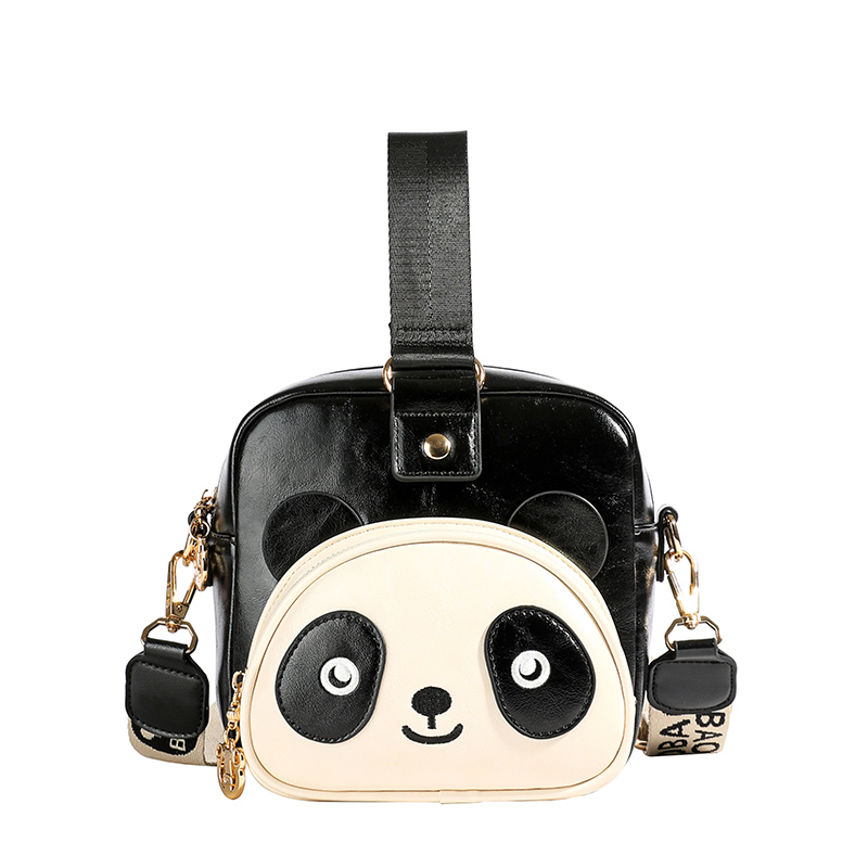 宅女家（北）卡通可爱肩包小熊猫手机包个性百搭手提单肩斜跨小包包