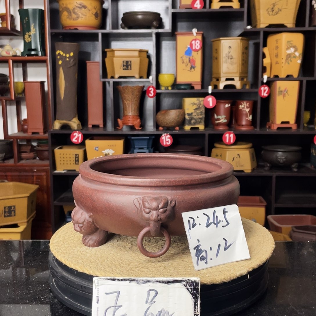 紫砂D-婉秋紫砂花盆