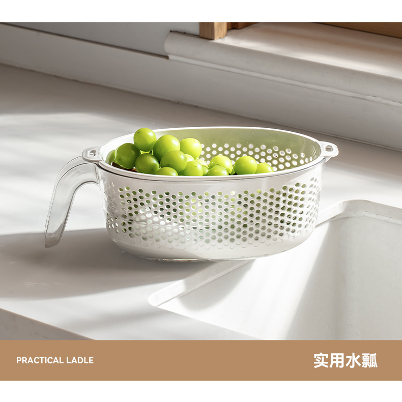 厨房淘米神器洗米筛沥水篮子家用多功能淘菜洗篮