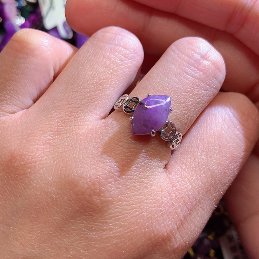 【闪购商品】苏纪石（舒俱来）戒指银S925镶嵌