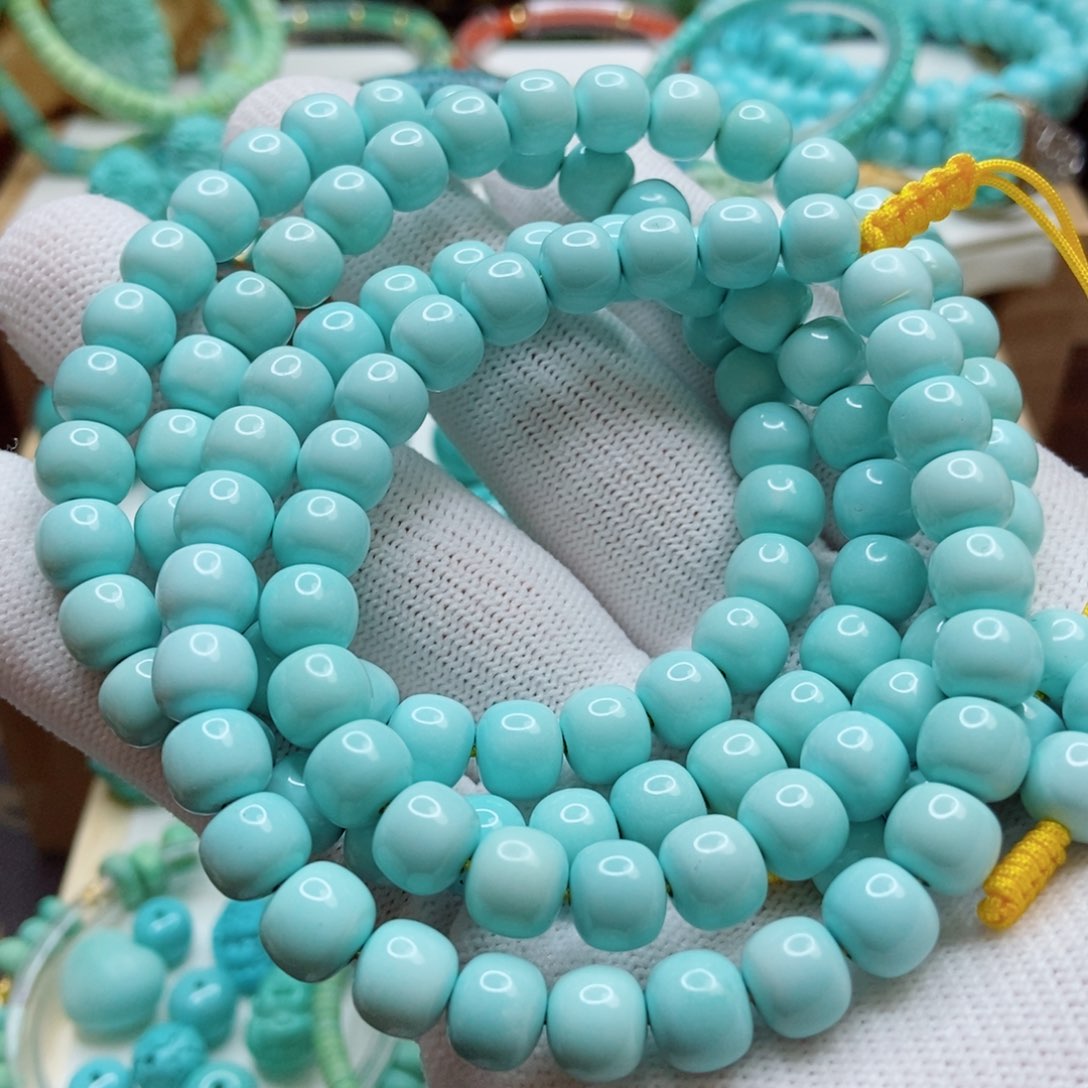 绿松石珠子未镶嵌