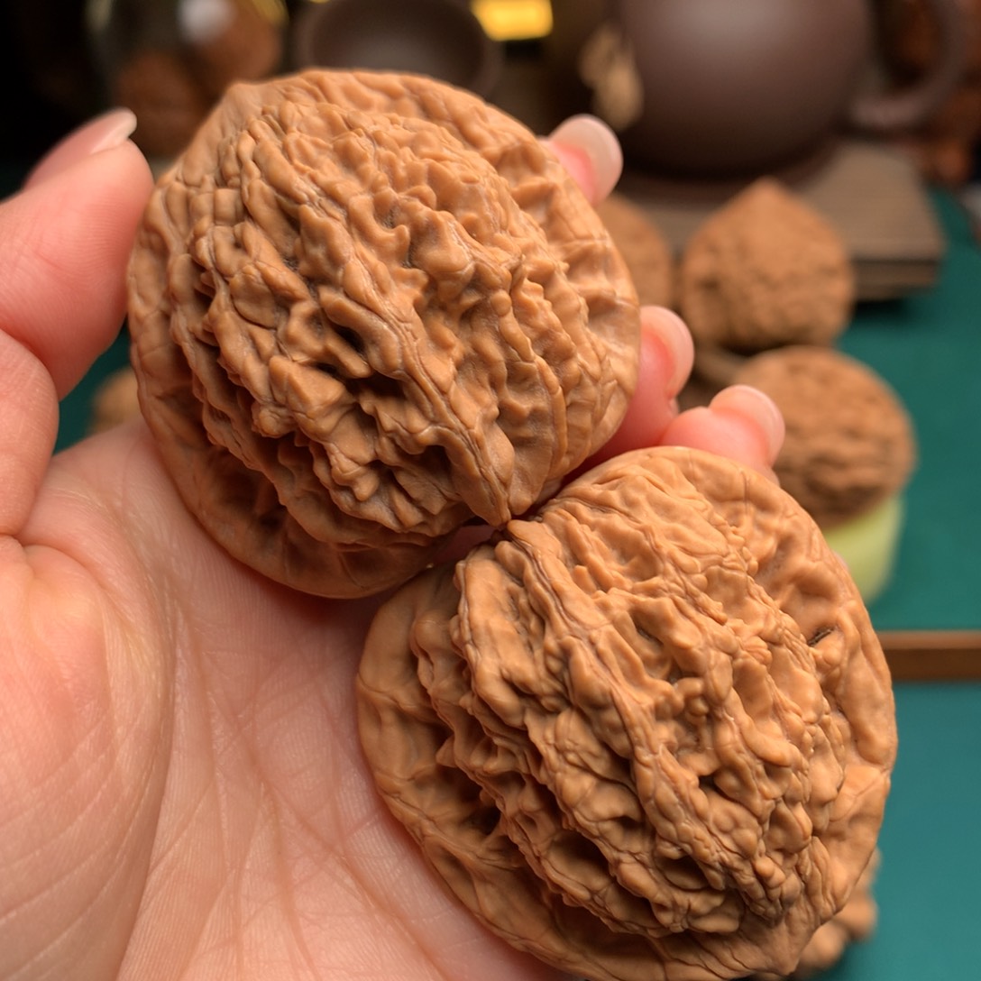 文玩核桃吊坠全品原桩麦穗虎头43