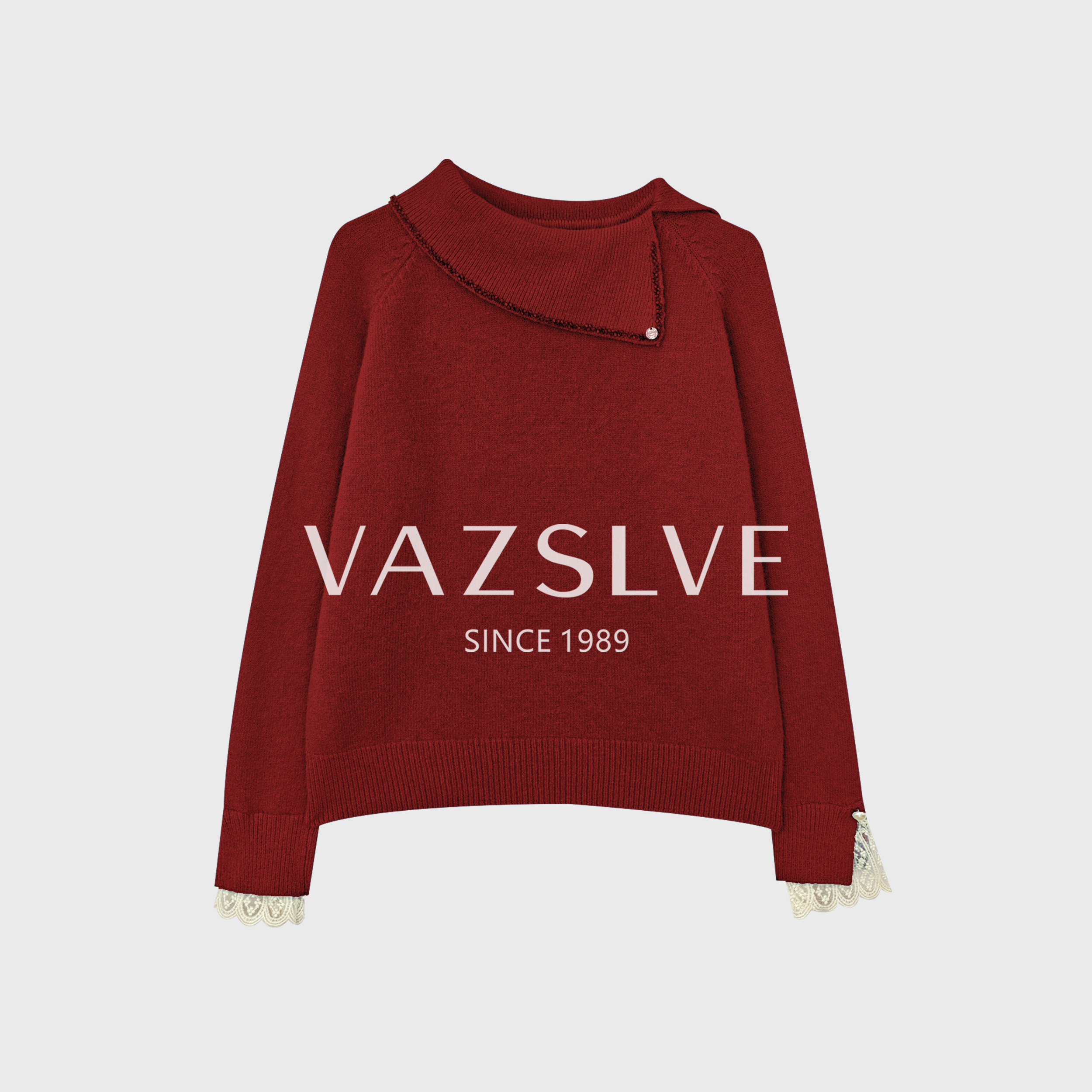 【VAZSLVE/全新奢品】捡漏秋冬设计师重工烫钻时尚毛衣MY5194
