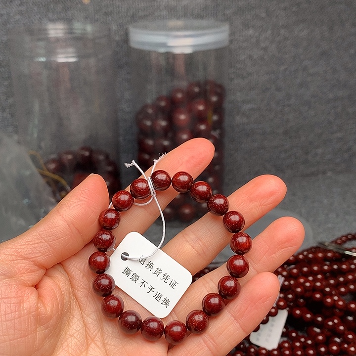 一****手串/手链檀香紫檀（小叶紫檀）印度小叶紫檀原汁原味08单圈