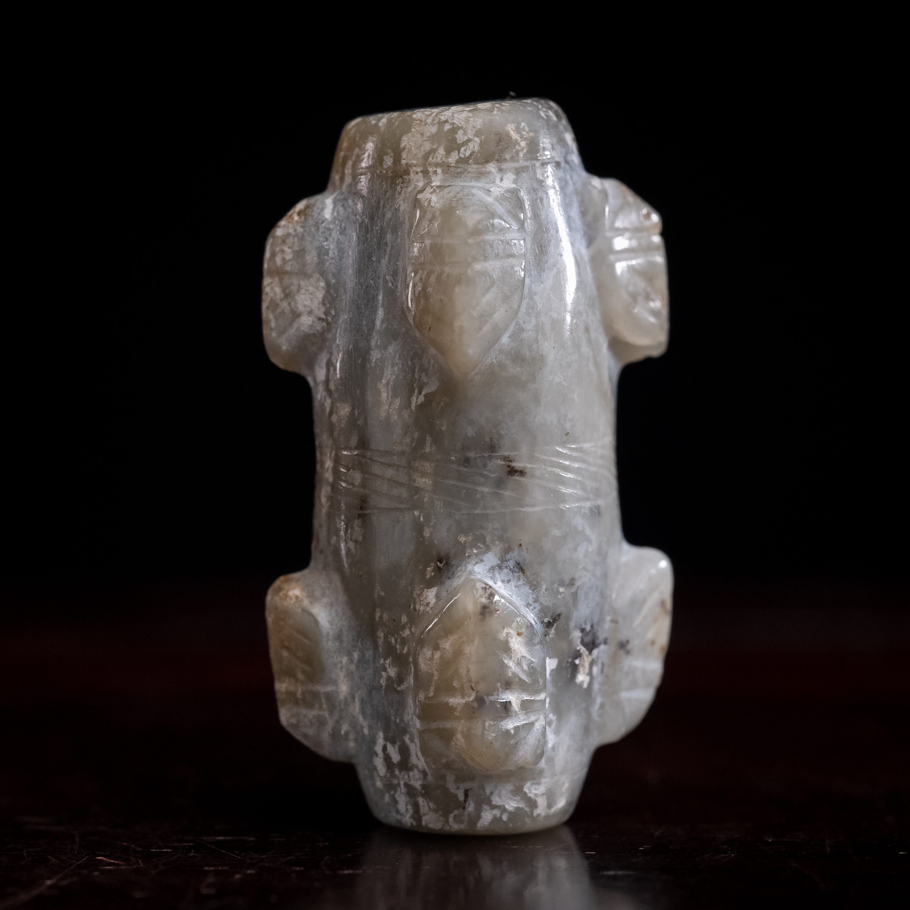 明代和田玉富贵缠身玉珒-NX