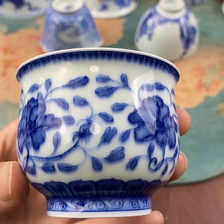 杯现代景德镇全手工全手绘茶具168888