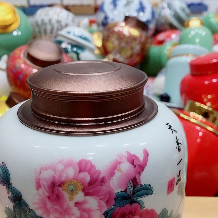 琉璃手工艺品储存罐茶叶罐密封罐