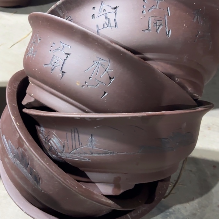 紫砂花盆100-5。  33-14。    