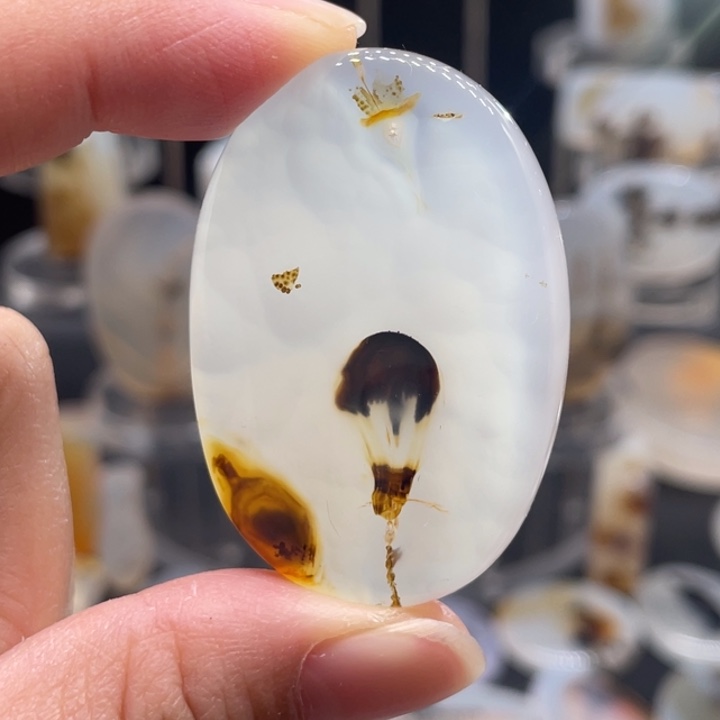 玛瑙/玉髓合金颈饰