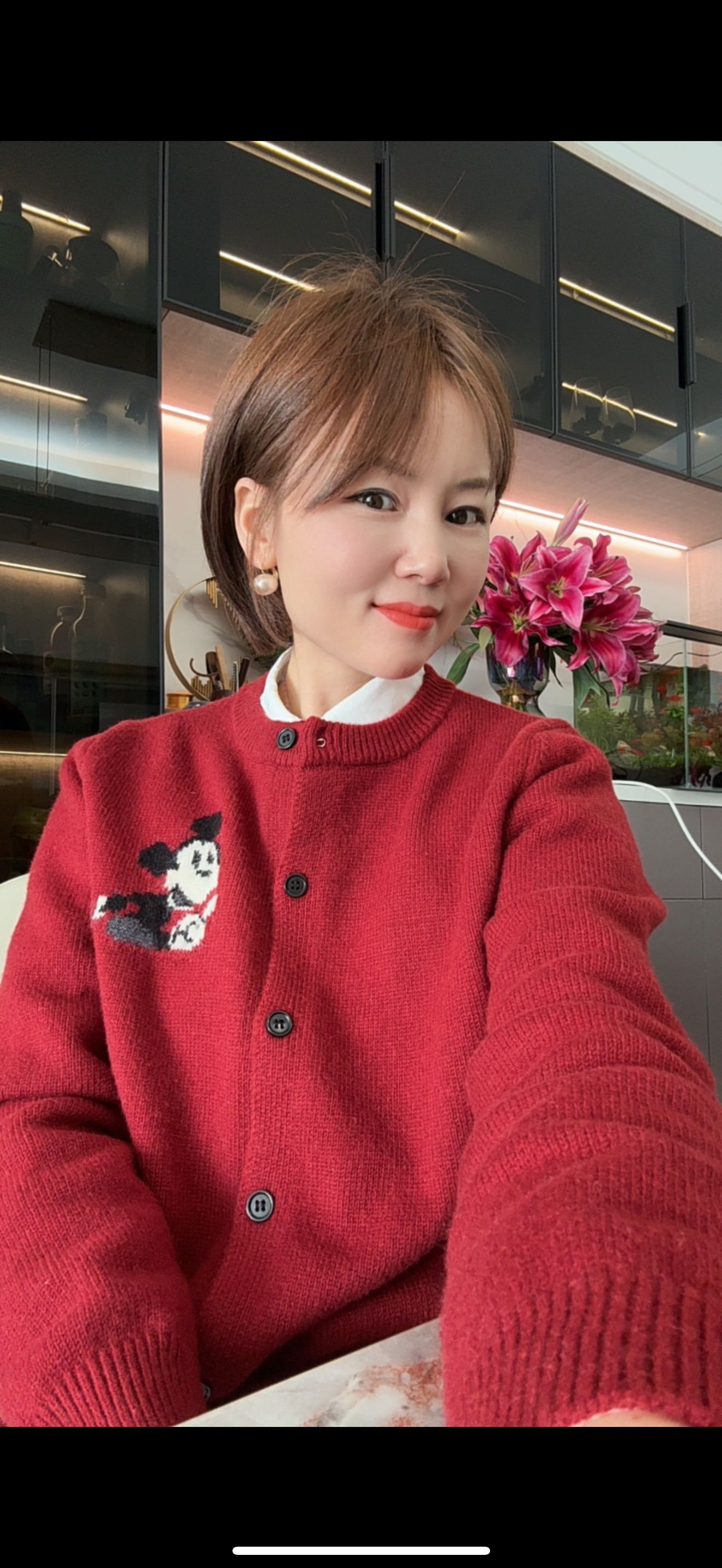 047 艾米--【妙妙鼠】针织复古百搭圆领时尚卡通毛衣