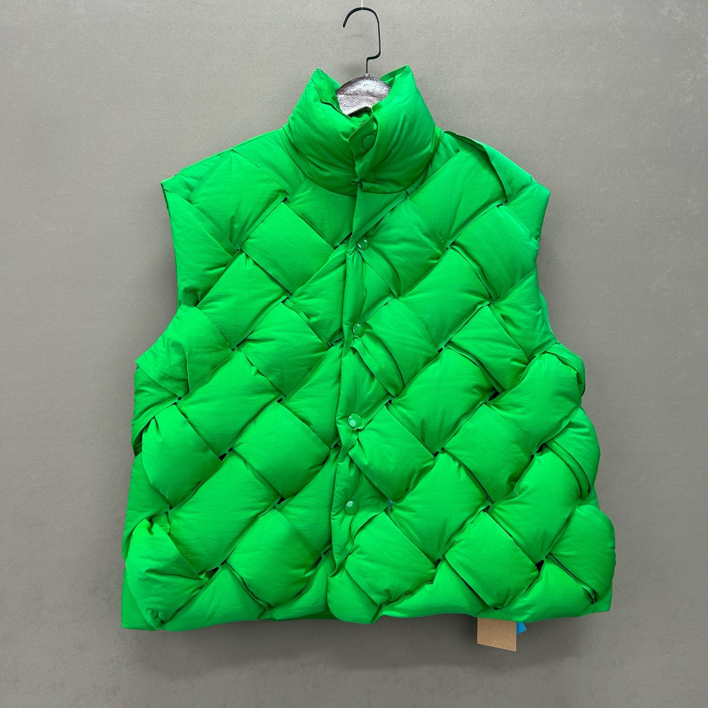 99新 BOTTEGA VENETA/葆蝶家 葆蝶家 绿色羽绒马甲 ys000216