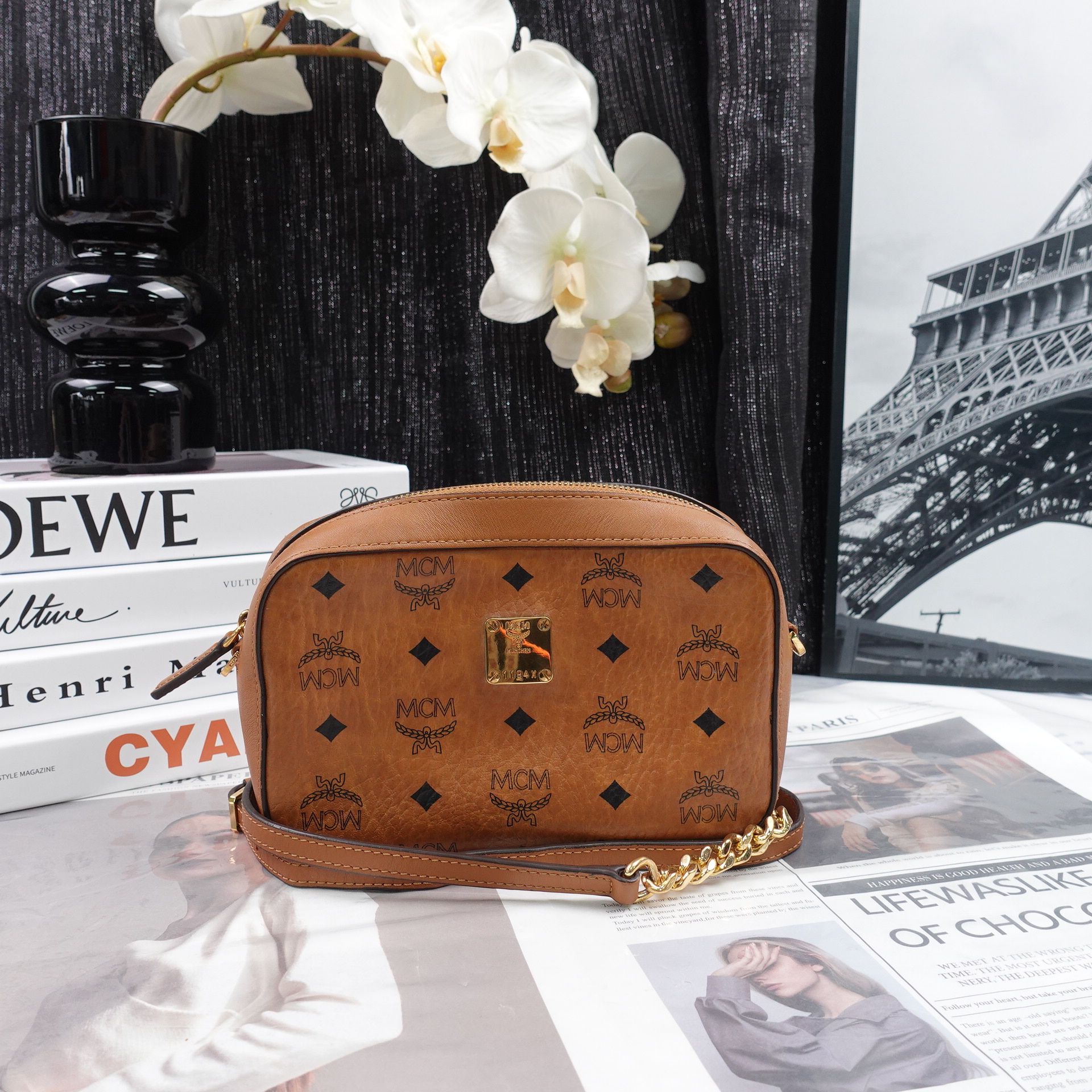 95新 MCM 单肩包/T10198421