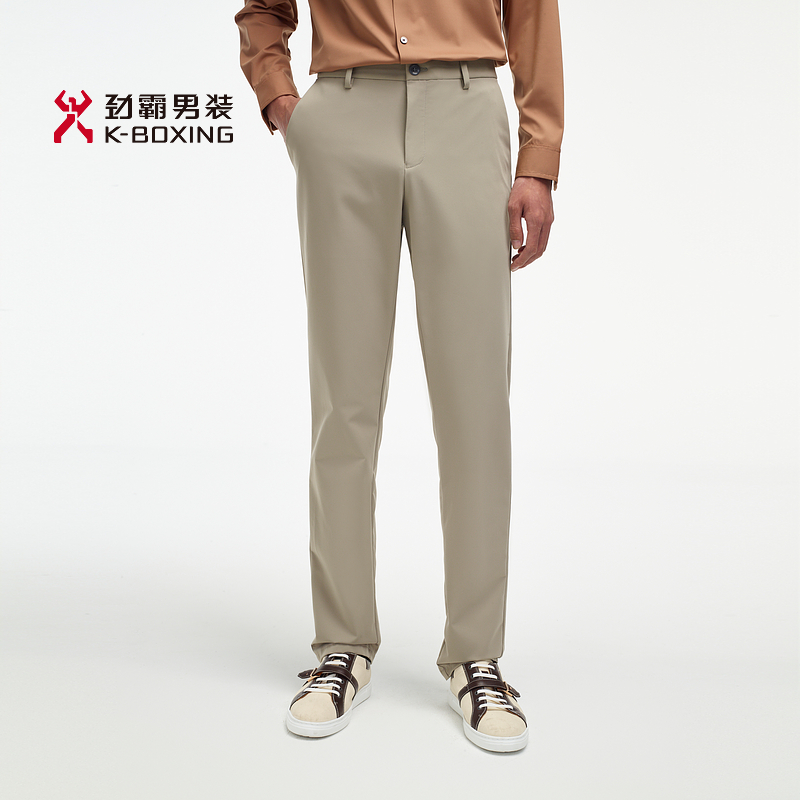 【轻商旅】劲霸男装春夏弹力直筒商务长裤休闲裤┃BQXE1309