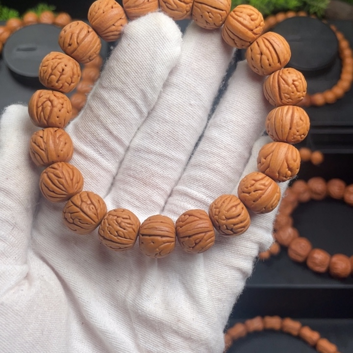 木质类精品桃核单圈