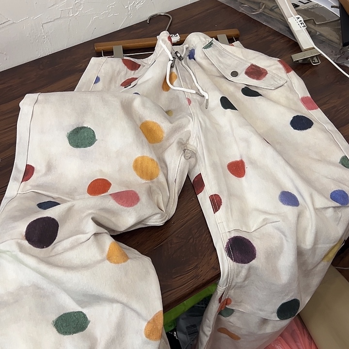 今日新款 波点牛仔裤 M 