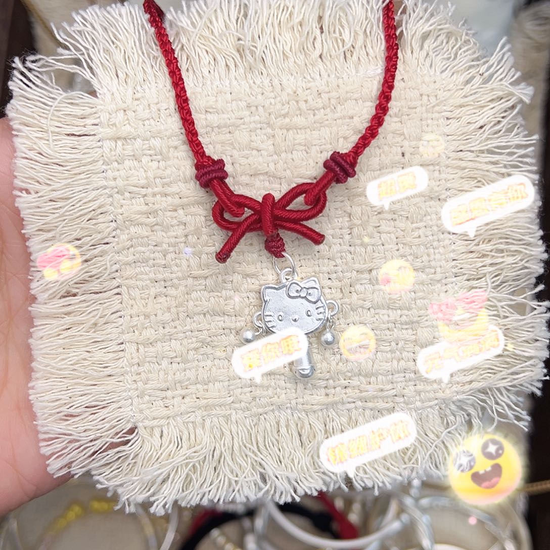 银足银999吊坠足银kt猫