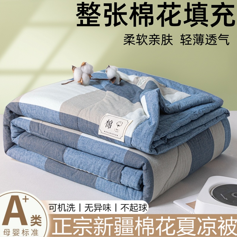 bejirog/北极绒无印风新疆棉花被夏被夏凉被空调被被子被芯春夏