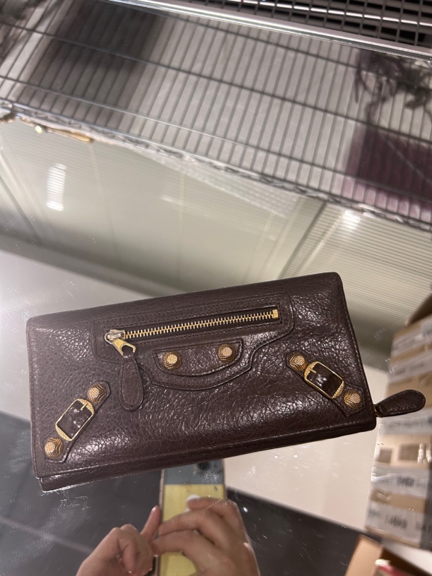 95新 Balenciaga/巴黎世家 机车简约百搭钱包