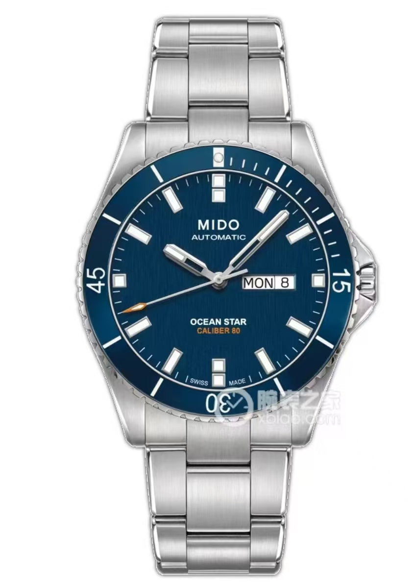 99新 Mido/美度  99新 Mido/美度/ 领航者42.5MM蓝色潜水机械男