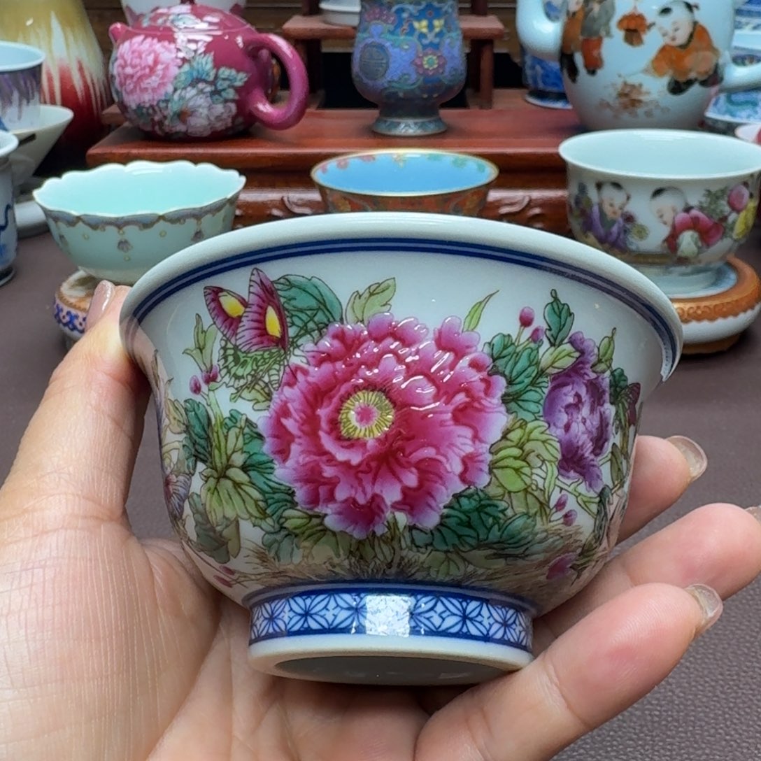 瓷片景德镇仿古手工制作精品展示