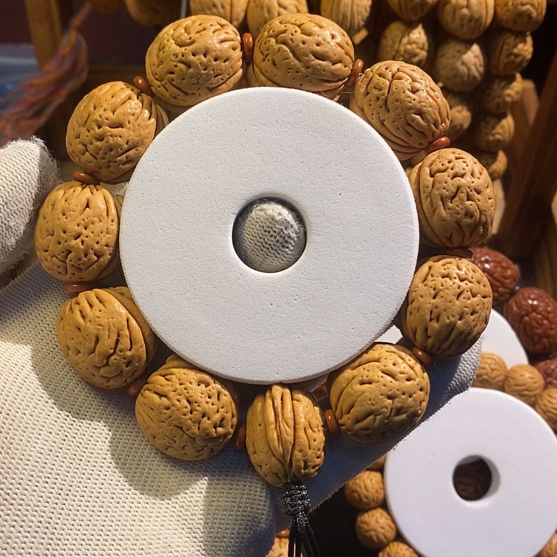 桃核手串钱袋子桃核不退换