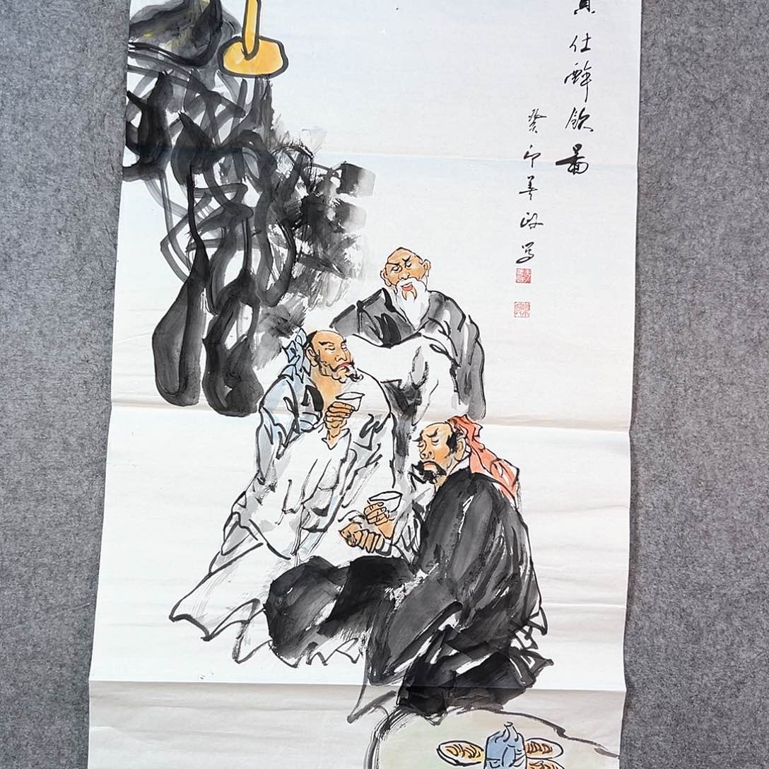 国画405 山水黔城市桥东区南