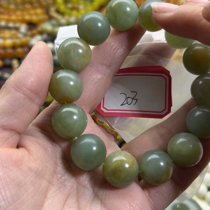 蛇纹石玉未镶嵌手链