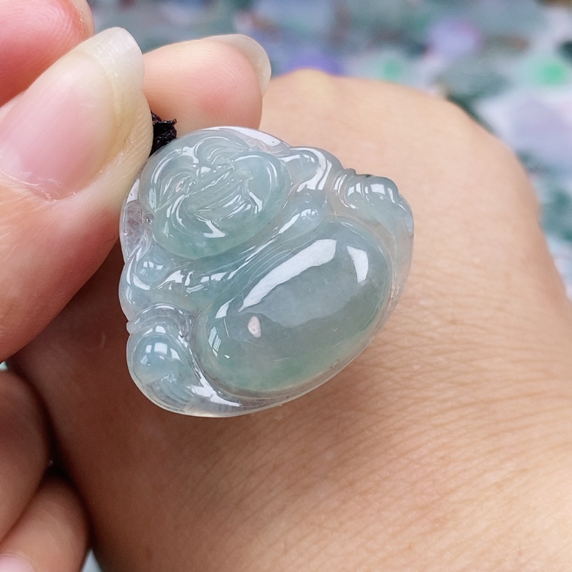 【闪购商品】翡翠未镶嵌颈饰天然翡翠A货佛公